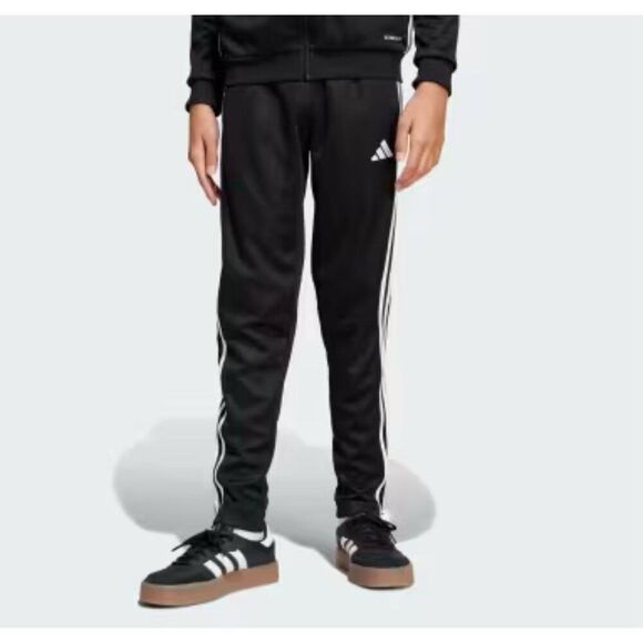 Adidas Other - adidas Iconic Black 3 White Stripe 2 Pocket Jogger Pants Boys Medium 10 12 NWT